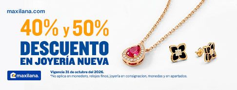 Joyería nueva hasta con un 40% y 50% de descuento.
