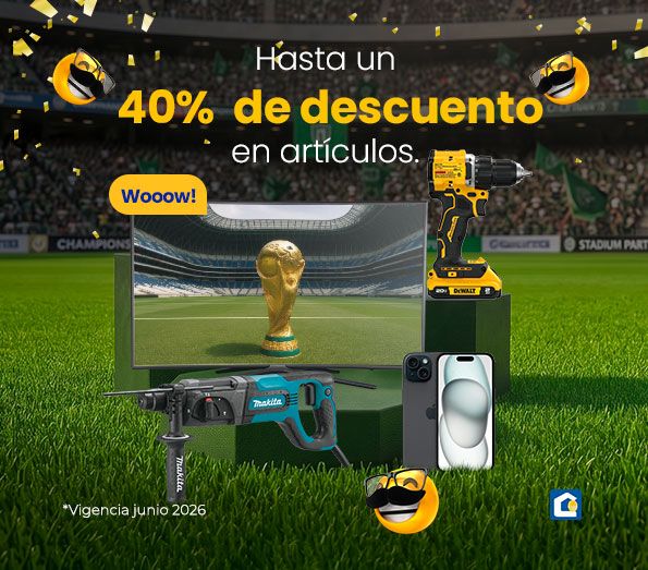 Hasta un 40% de descuento en articulos
