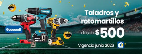 Taladros y rotomartillos desde $500